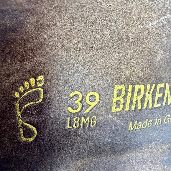 Birkentstock Gizeh Gold Birko Flor Thong Sandal Shoe Toe Post Women's Size 8 - Picture 8 of 8